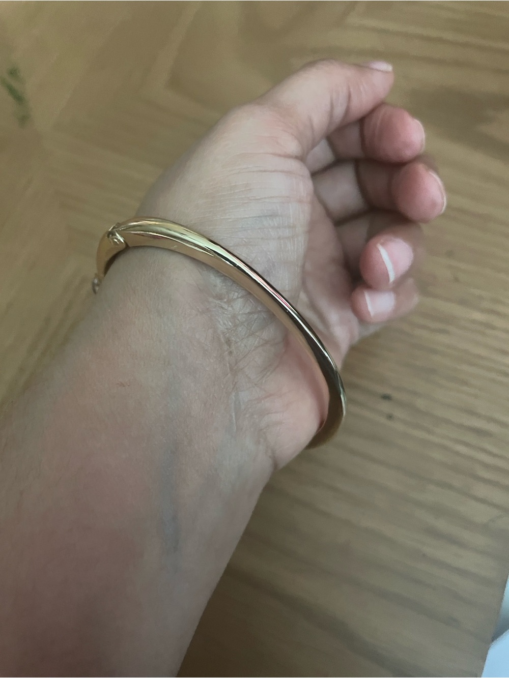 Anne Klein Gold-Tone Bracelet with Teal, Green, Purple & Pearl Accents - Picture 6 of 7